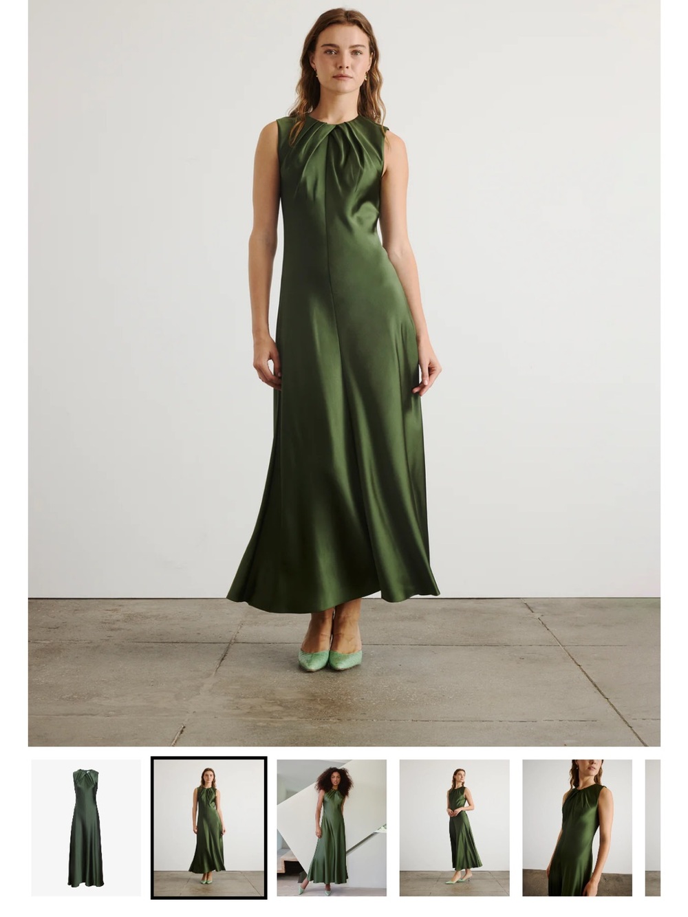 ISO - Tanya Taylor Emily Dress, Forest Green 4 or 6